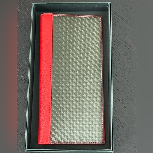 hide k 1896 RFID Leather Long Red Wallet - Picture 10 of 12